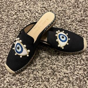 Kate Spade Azura Evil Eye Espadrilles Mules